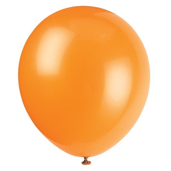 P1050O 12" Balloon Orange (12pcs) - Click Image to Close