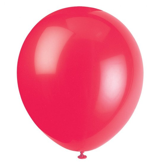 P1050R 12" Balloon Red (12pcs) - Click Image to Close