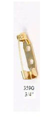 359G 3/4" PIN BACK (GOLD) - Click Image to Close